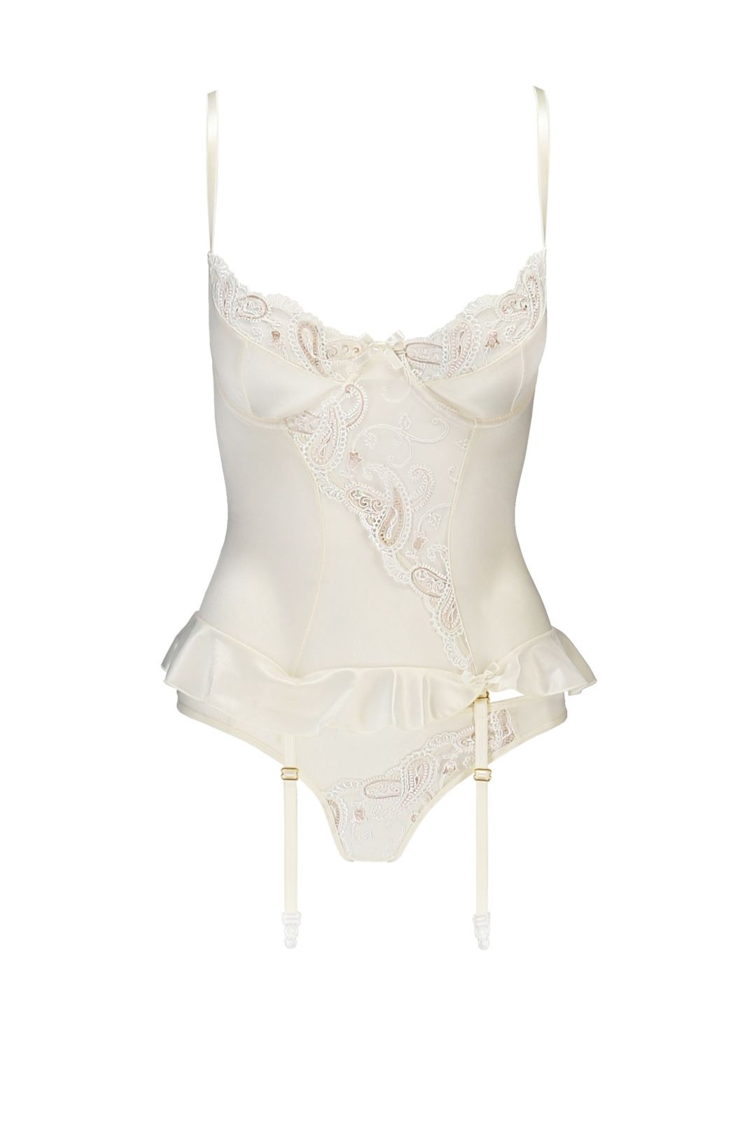 Top gorsetowy - INOE CORSET ecru