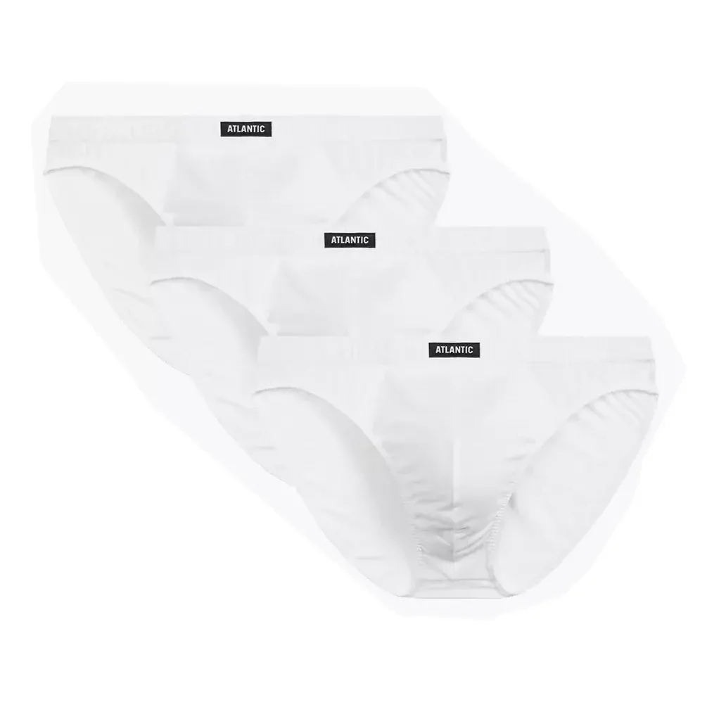 Slipy Sport 322 3-pak białe