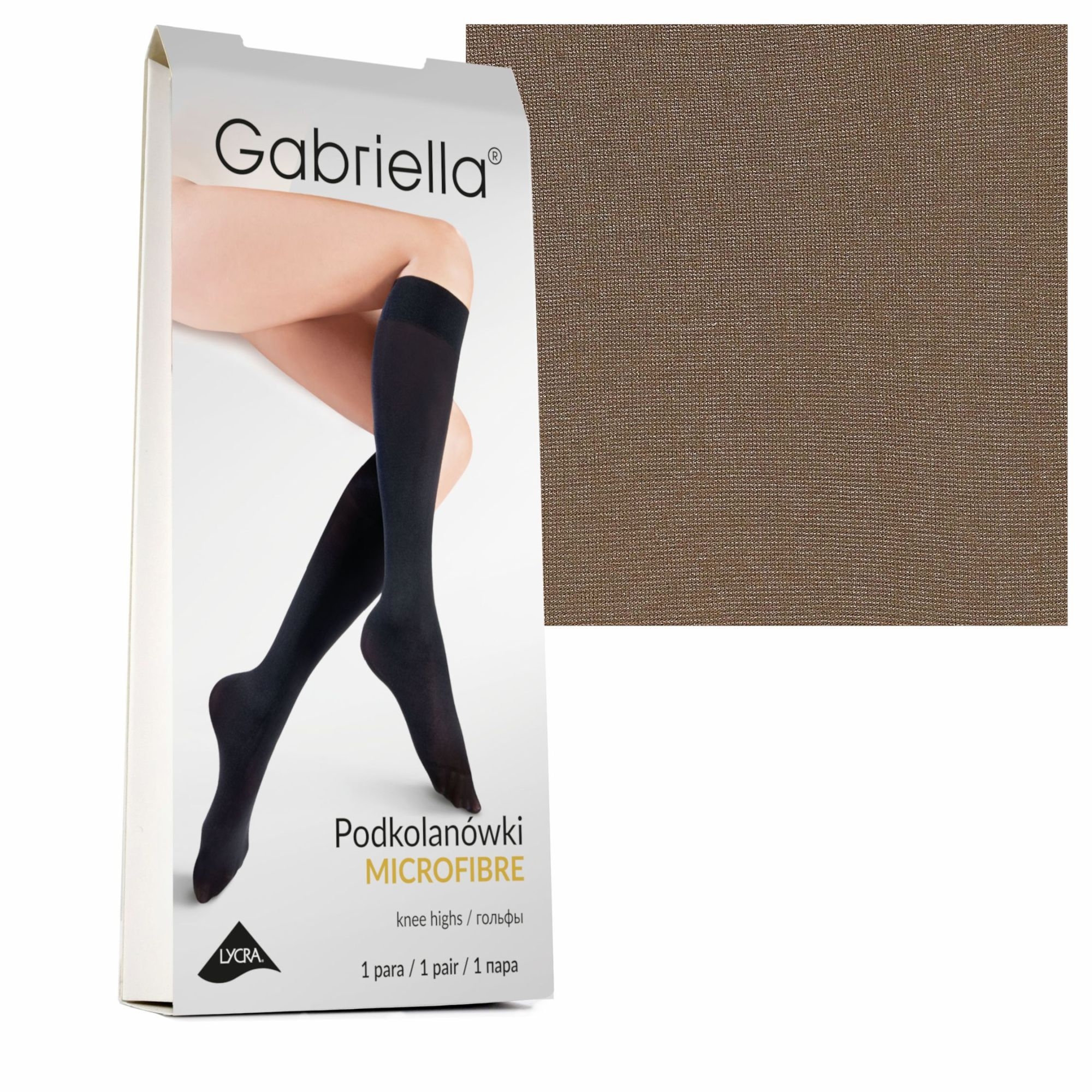 Podkolanówki microfibra 60 den 501 cappucino