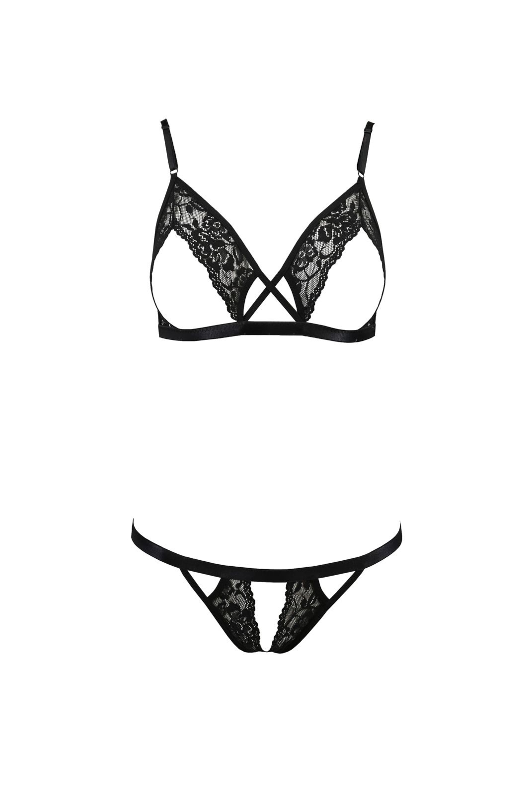 Komplet bielizny - DIABOLINA SET black