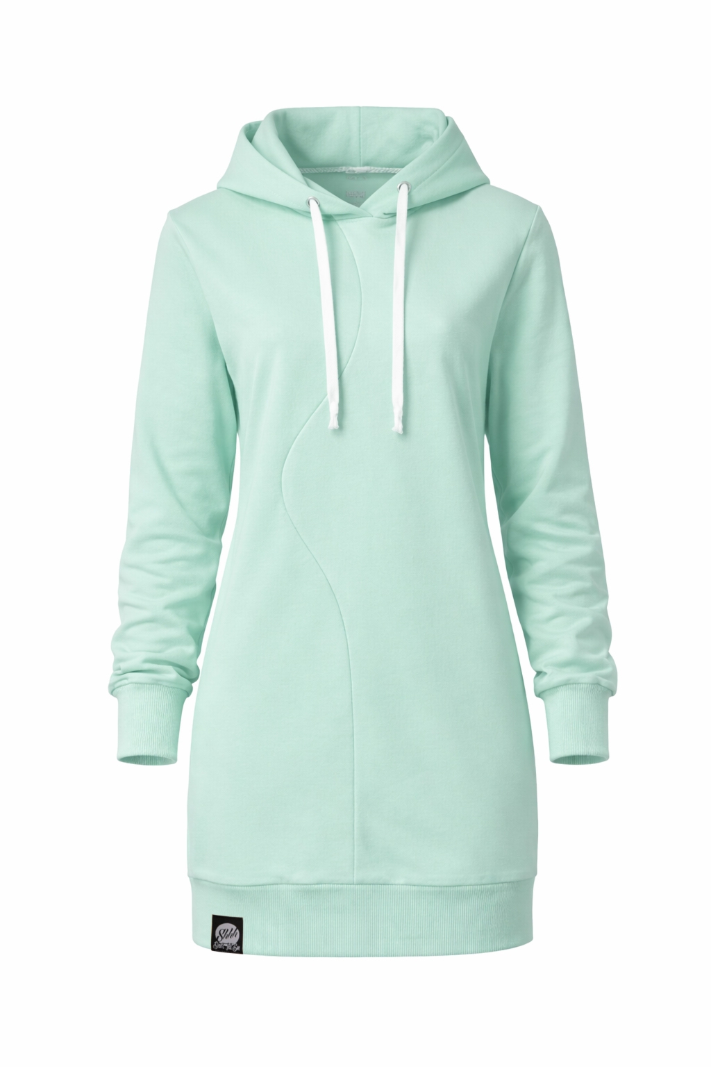 Sukienka dresowa z kapturem - HOODIE DRESS 1 pistachio