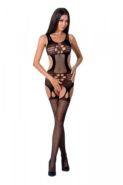 BS066 Bodystocking Czarny