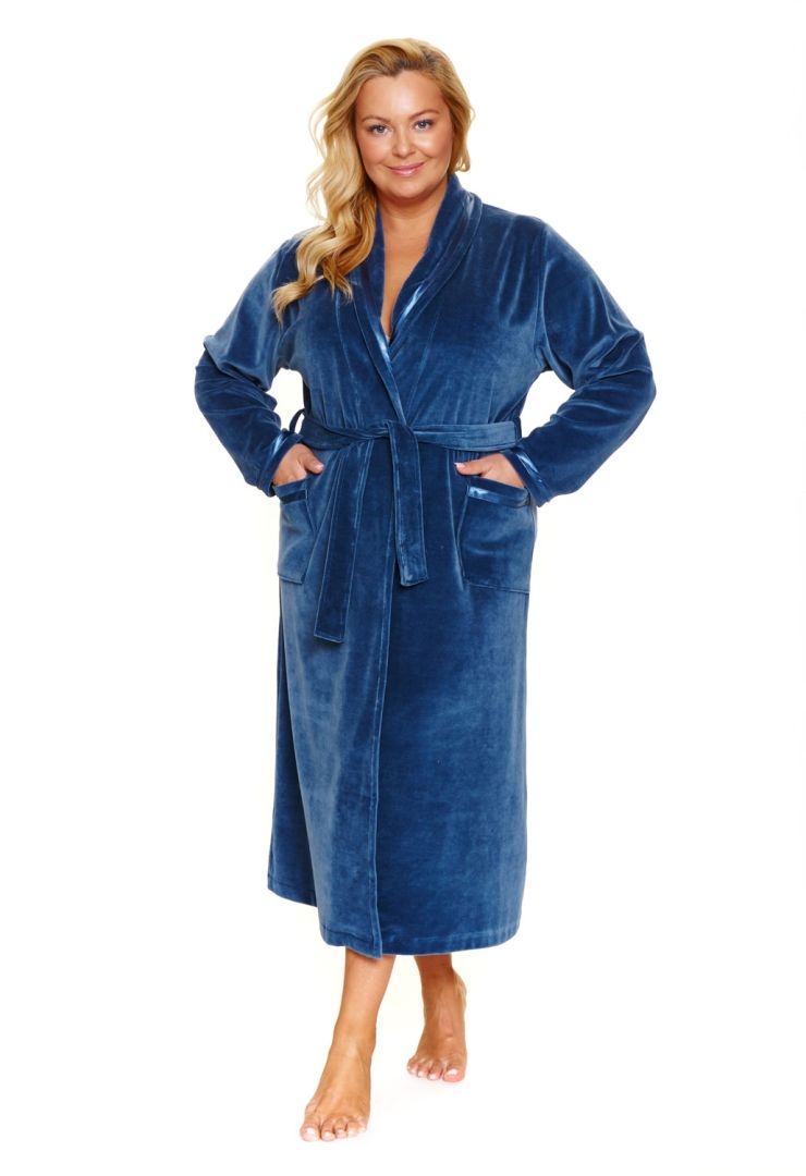 Szlafrok SWA 1078 deep blue plus