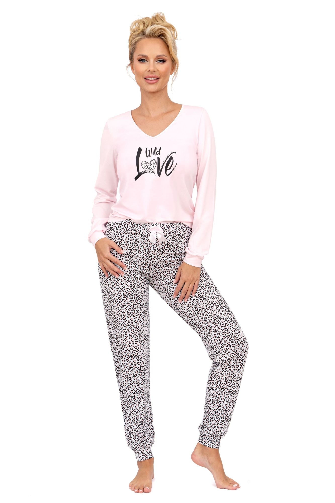 Piama Pantera Long Pink