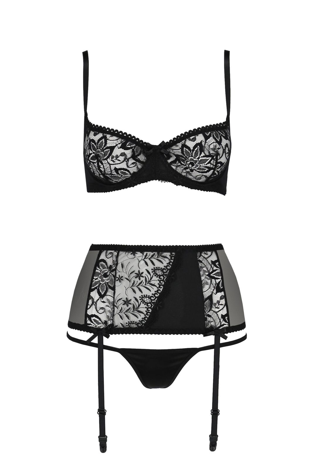 Komplet bielizny - JESSIE SET black