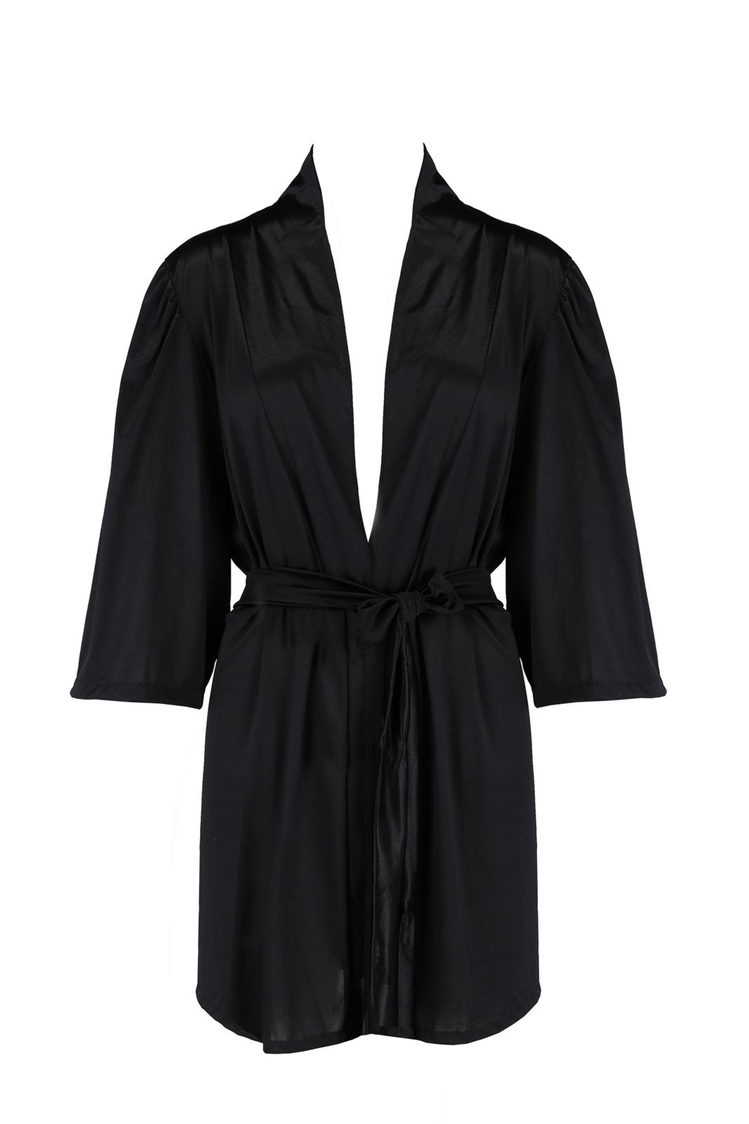 Szlafrok damski - SYBILLA PEIGNOIR black