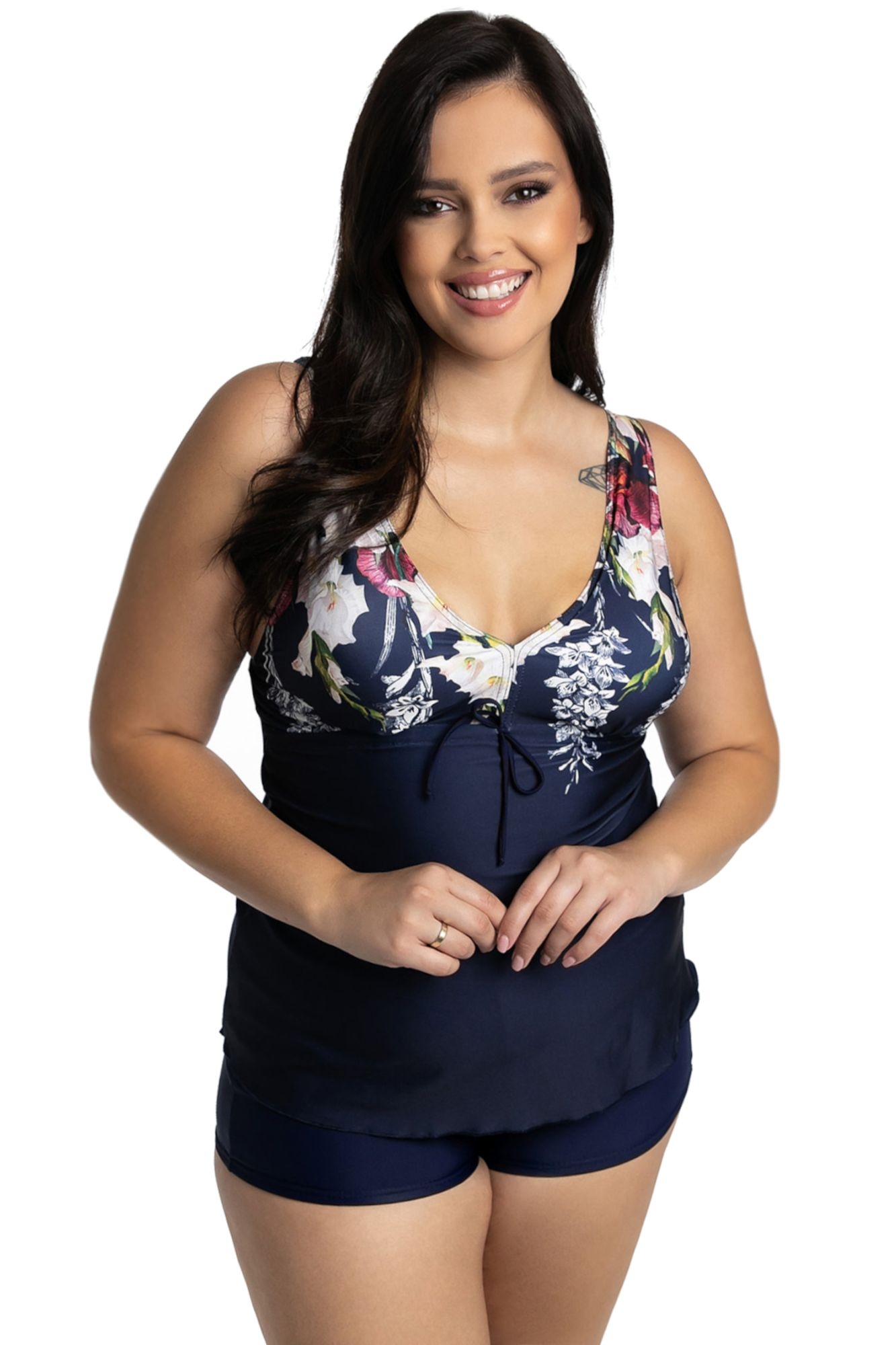 Tankini 3 23 granatowe