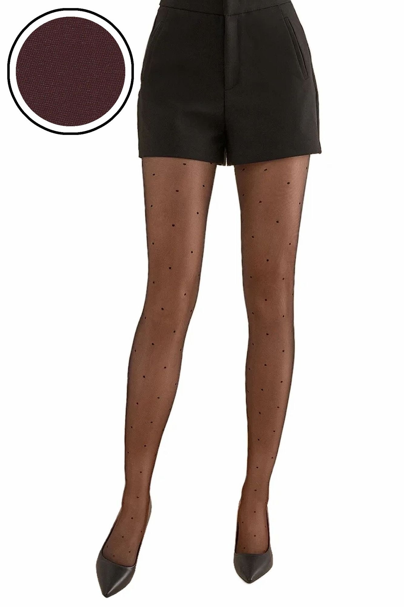 Rajstopy Puntina 20 den 471 bordo
