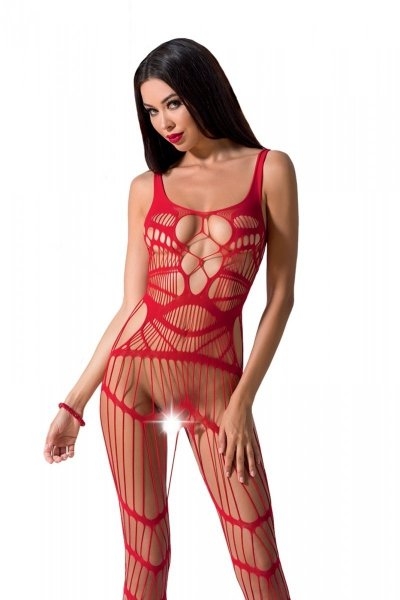 BS058 Bodystocking Czerwony