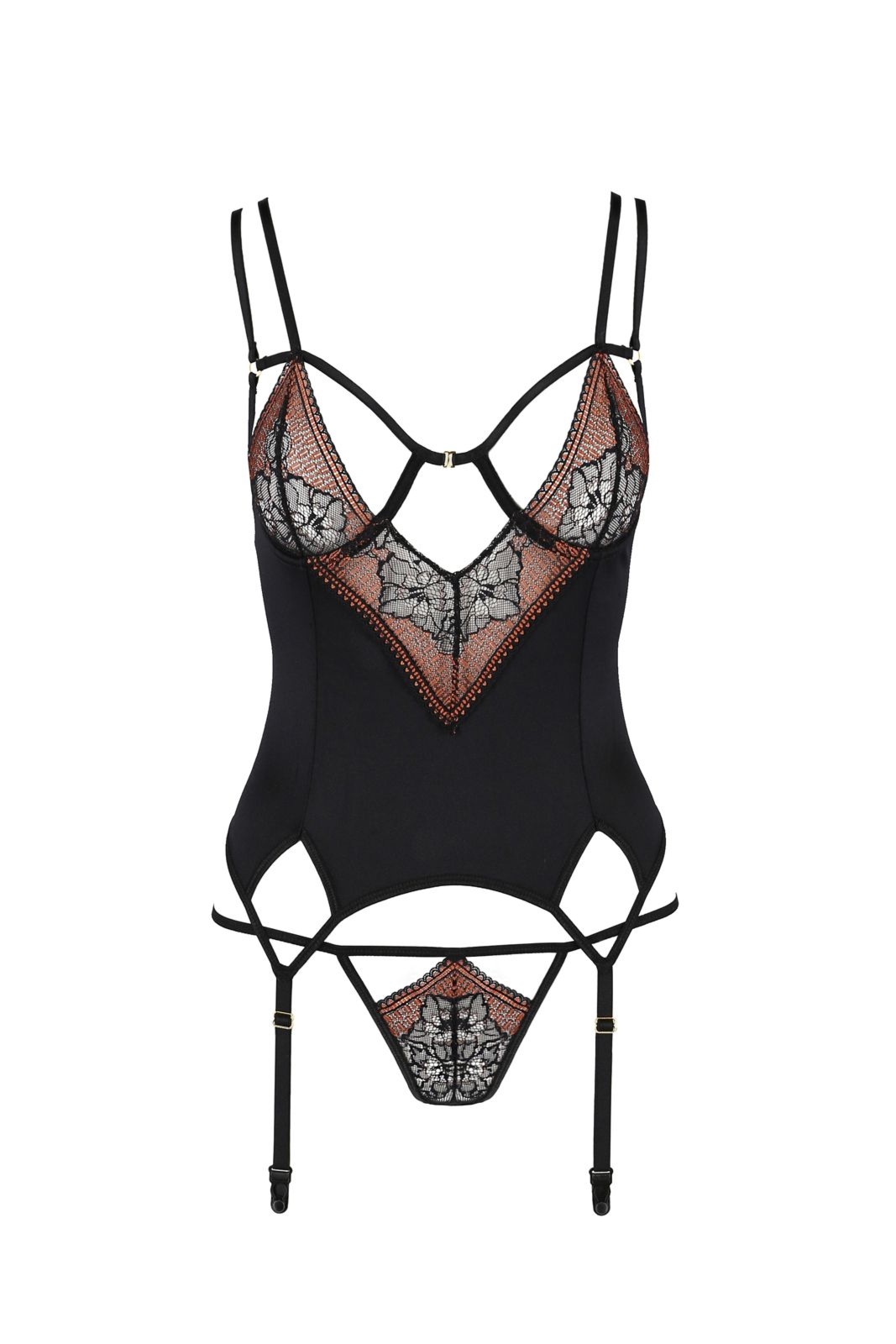 Top gorsetowy - MIRELLA CORSET black