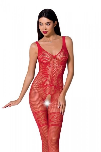 BS069 Bodystocking Czerwony