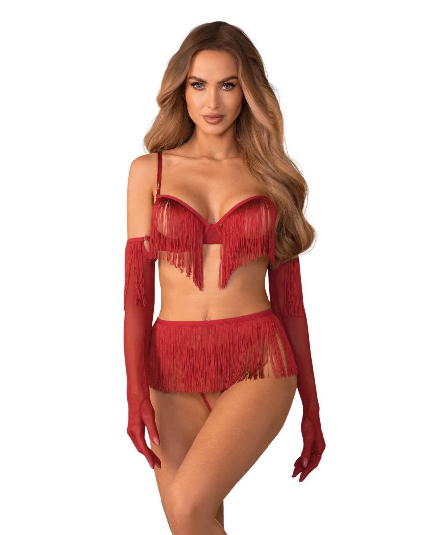 Rossay Red komplet 4-cz�ciowy otwarty L/XL