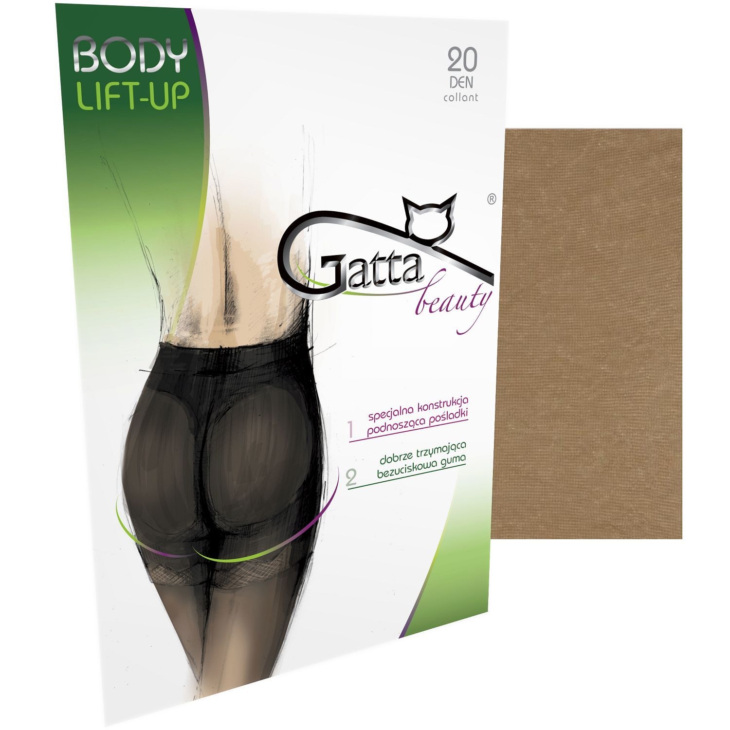 Rajstopy Body lift-up 20den golden
