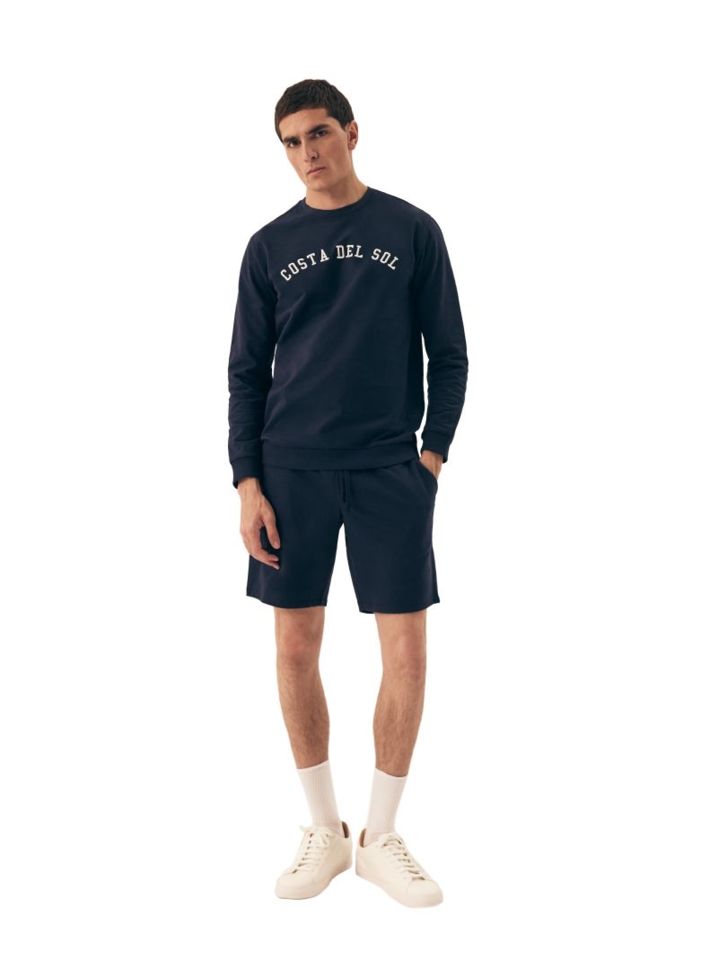 Piżama komplet Del 42637 granatowy