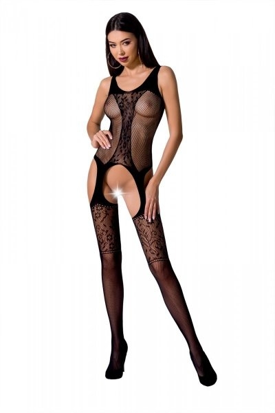 BS072 Bodystocking Czarny