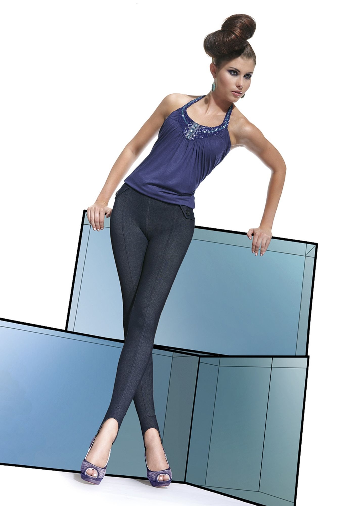 Bas bleu leginsy Luisa