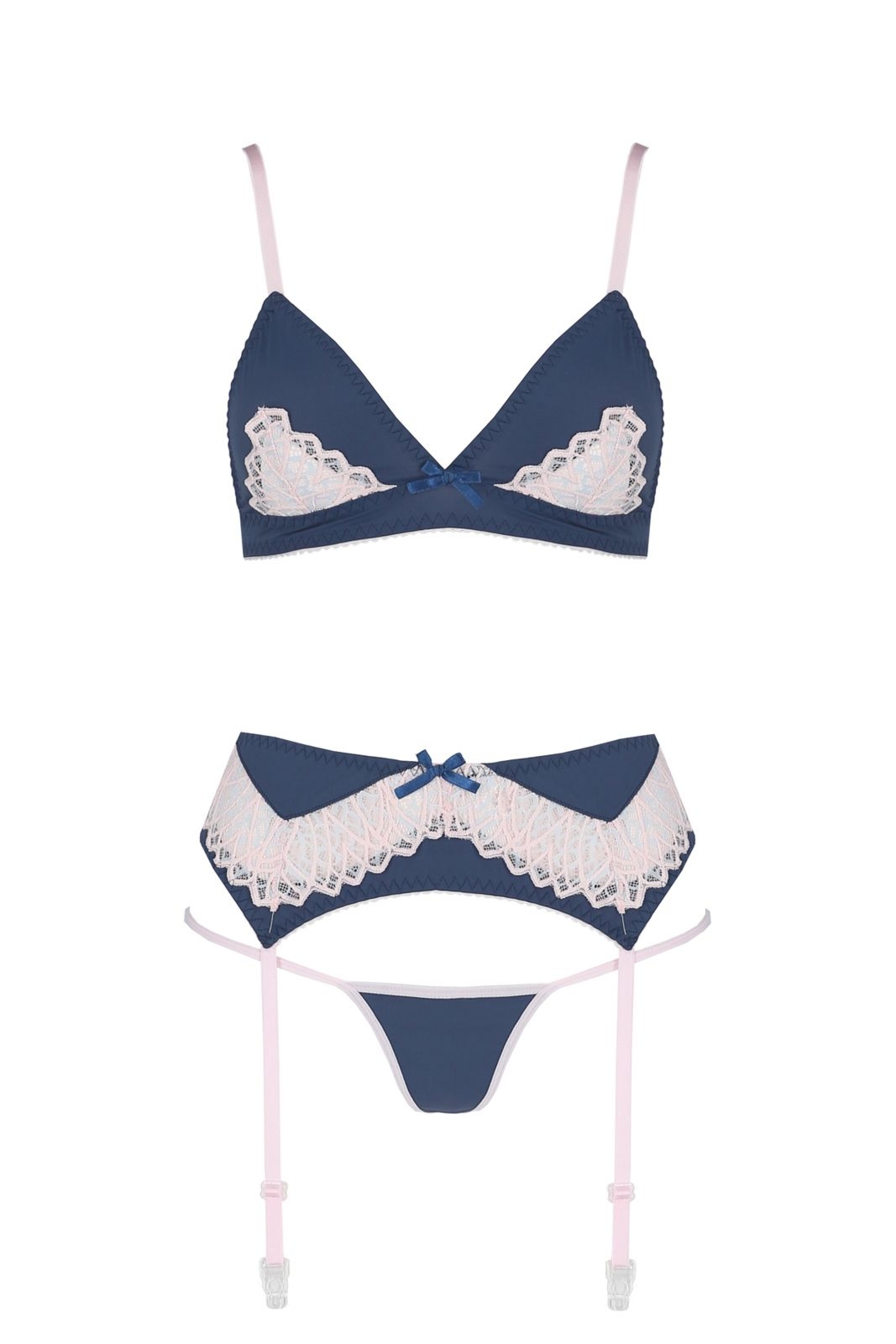 Komplet bielizny - SELINA SET navy blue