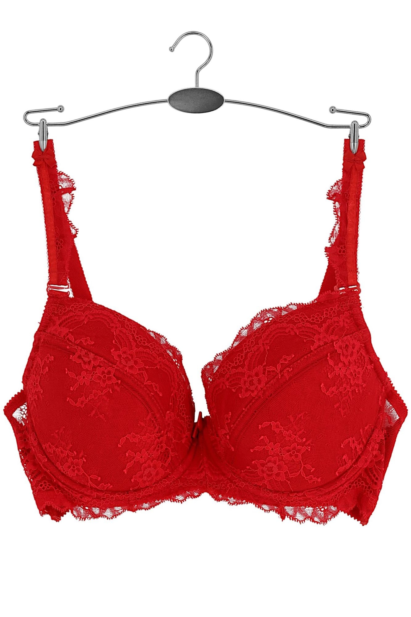 Biustonosz Ambre push up czerwony