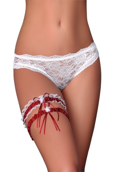 Livia Corsetti Garter Set Maroon Podwizki - 2 szt.