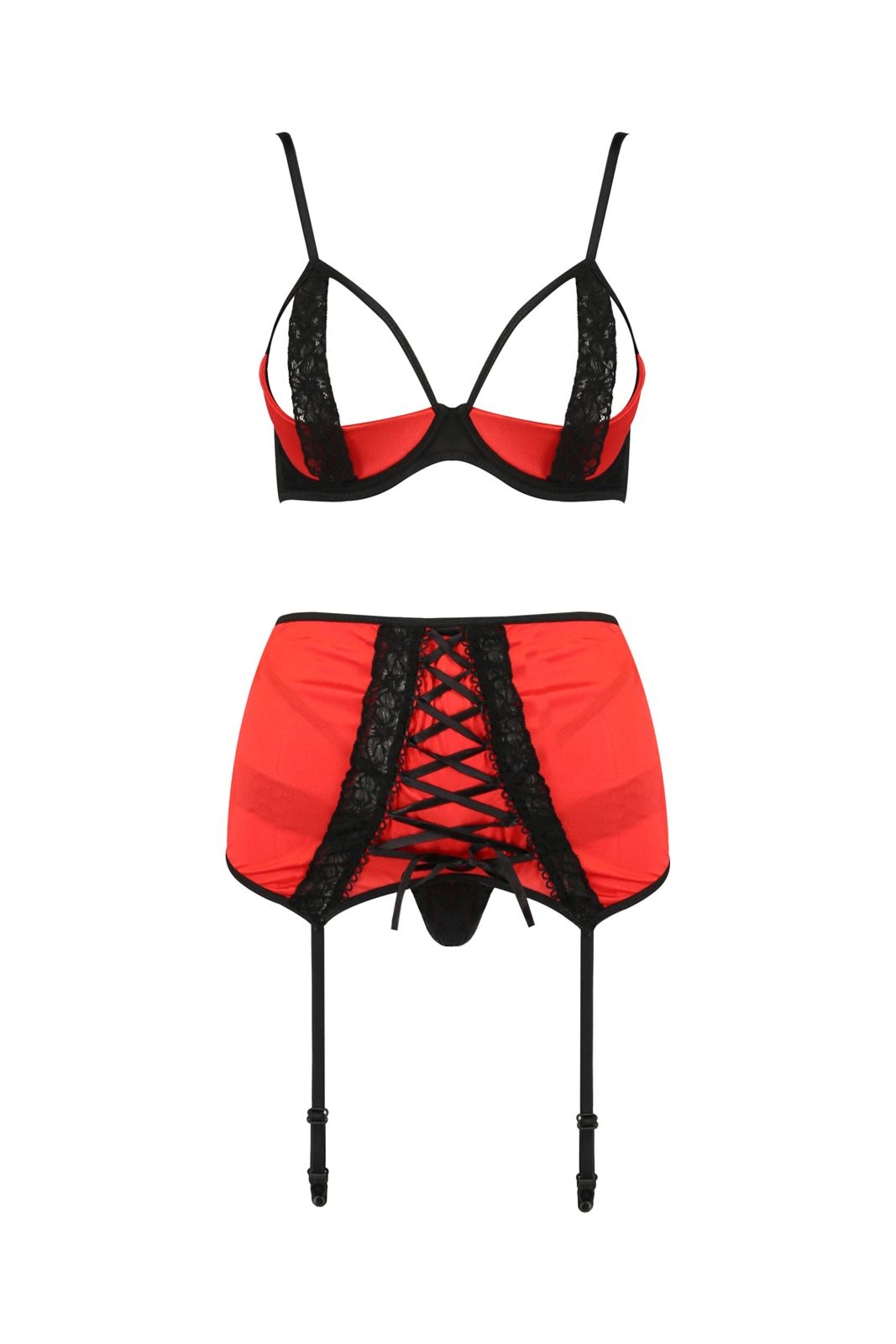 Komplet bielizny - FEMMINA SET red