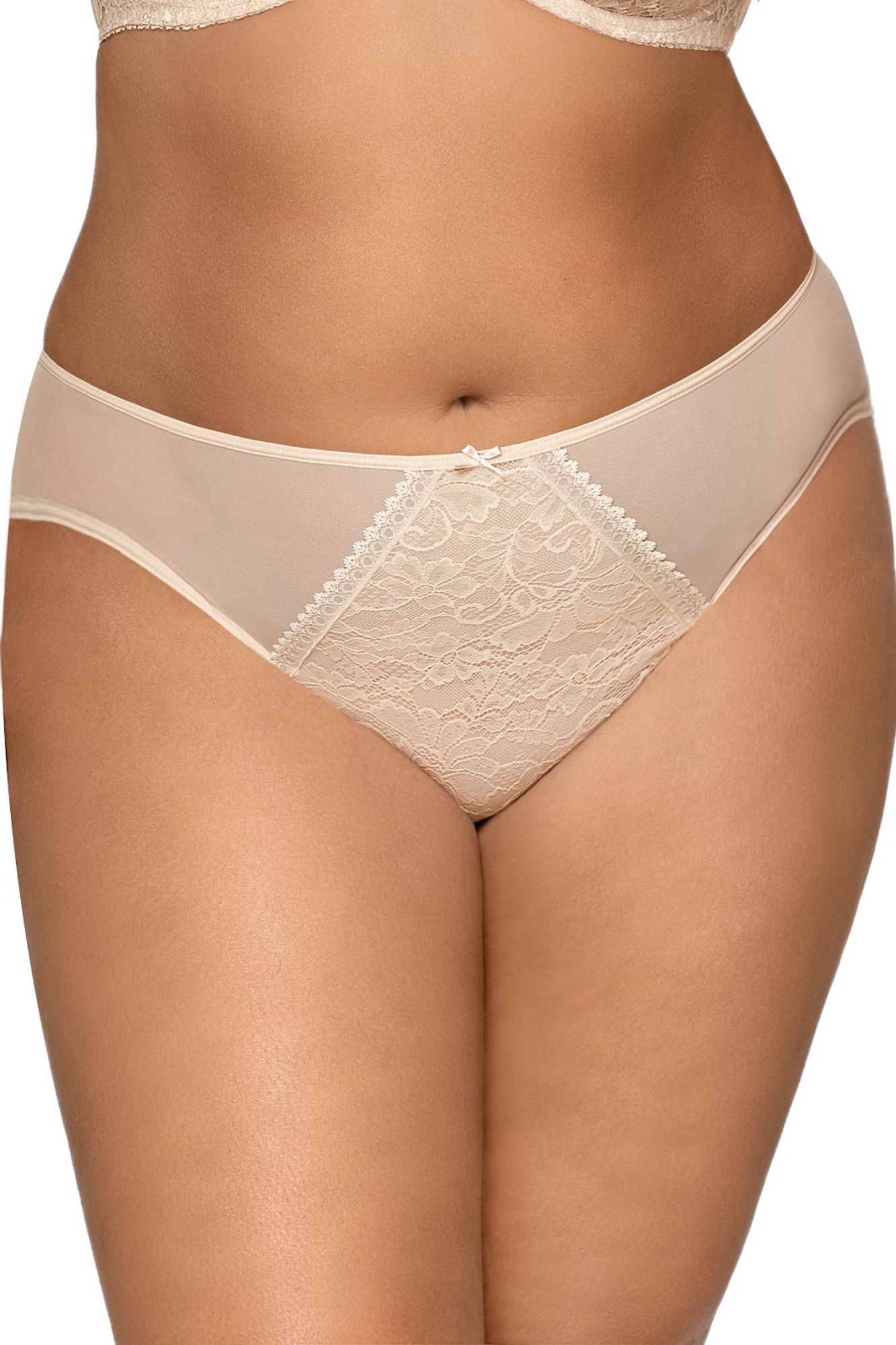 Figi stringi Crystal 1396/s beżowe