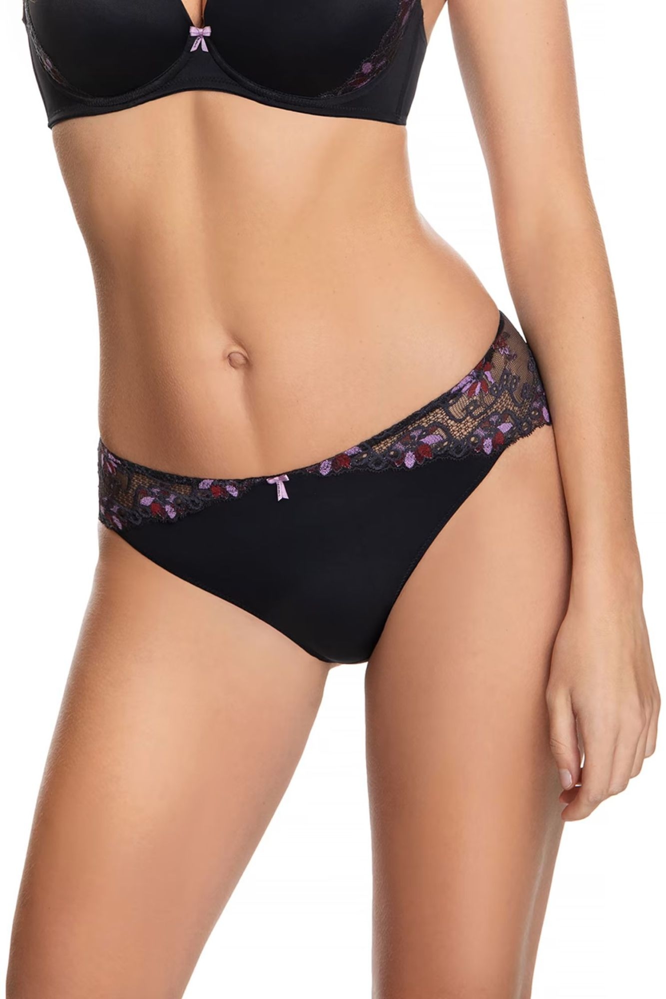 Figi Daisy 02722 czarno fioletowe