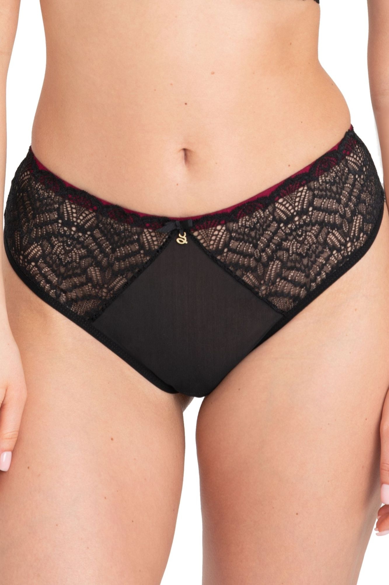Figi tanga Charlotte M300 czarne