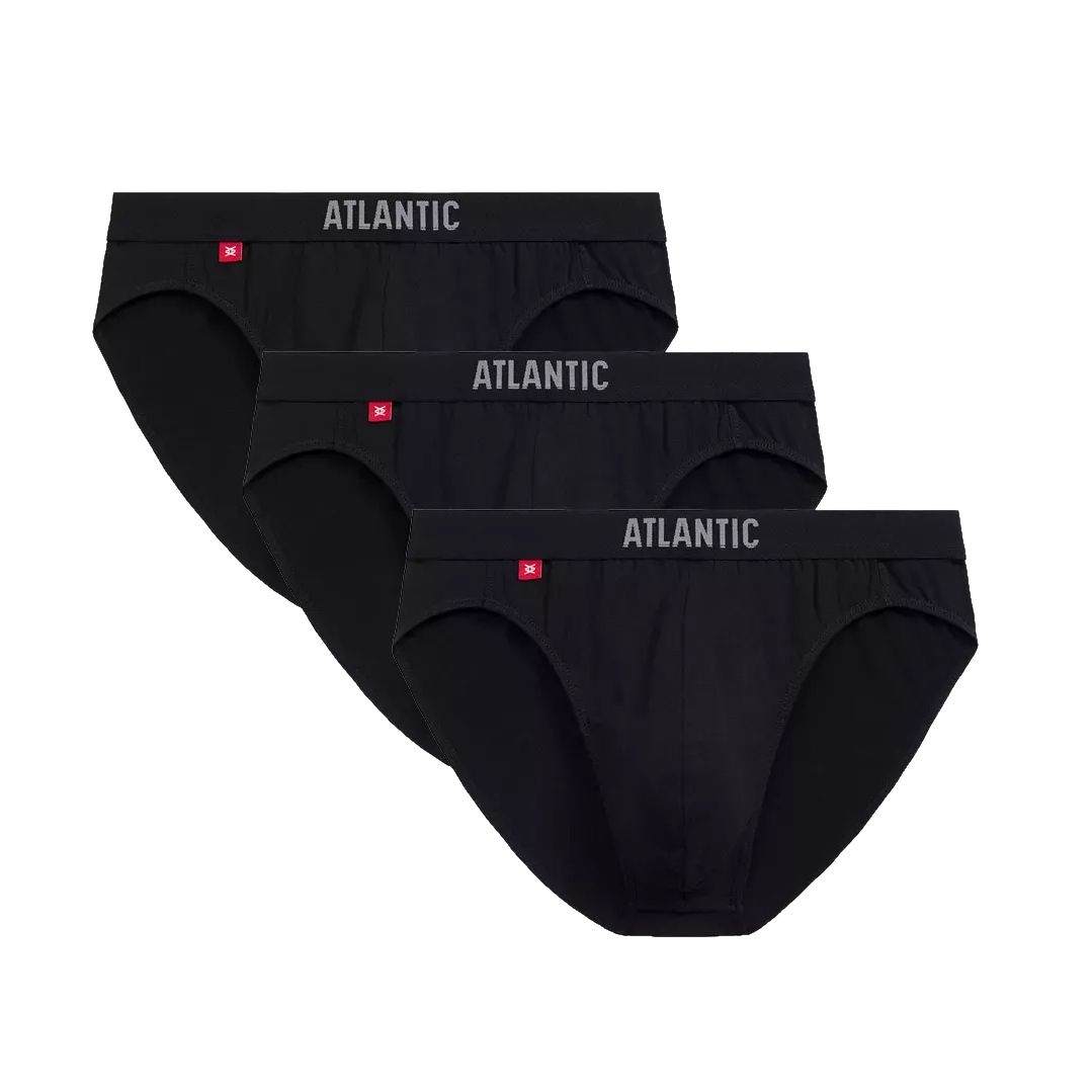 Slipy sport 094 3-pak czarne
