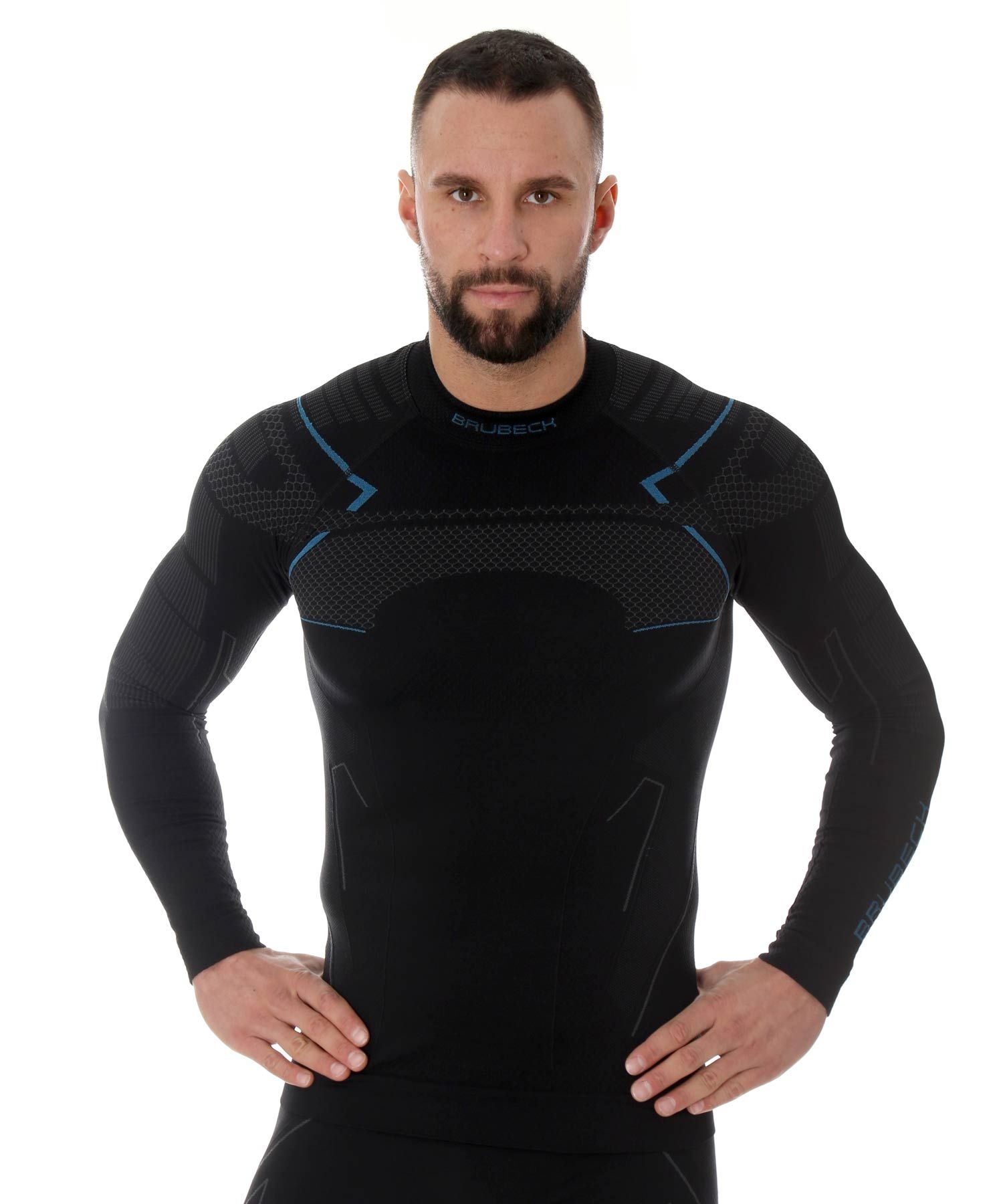 Bluza Thermo LS13040A czarno-niebieska