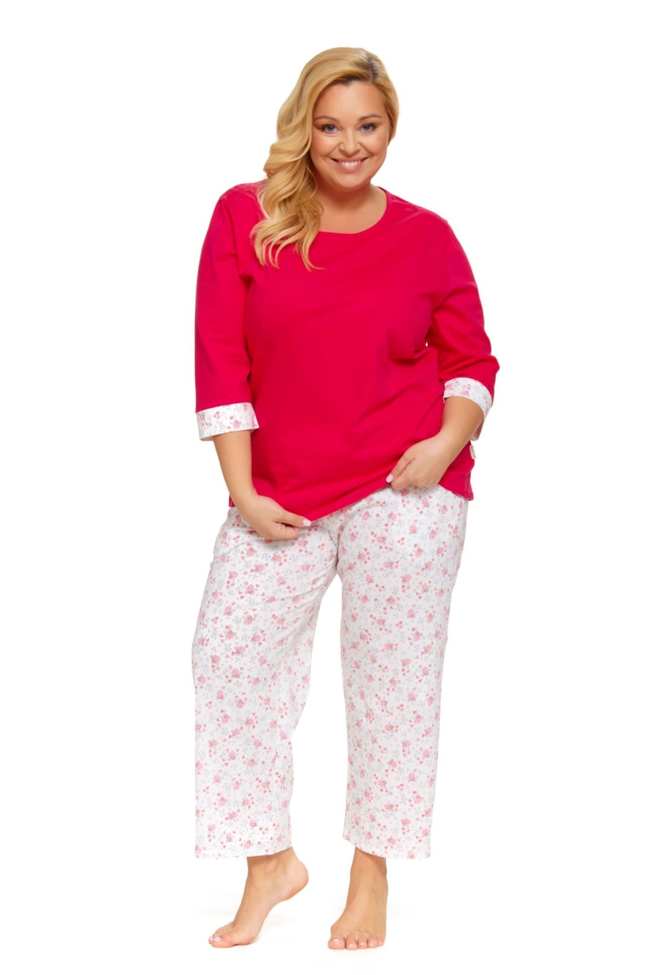 Piżama PM 5279 viva magenta plus