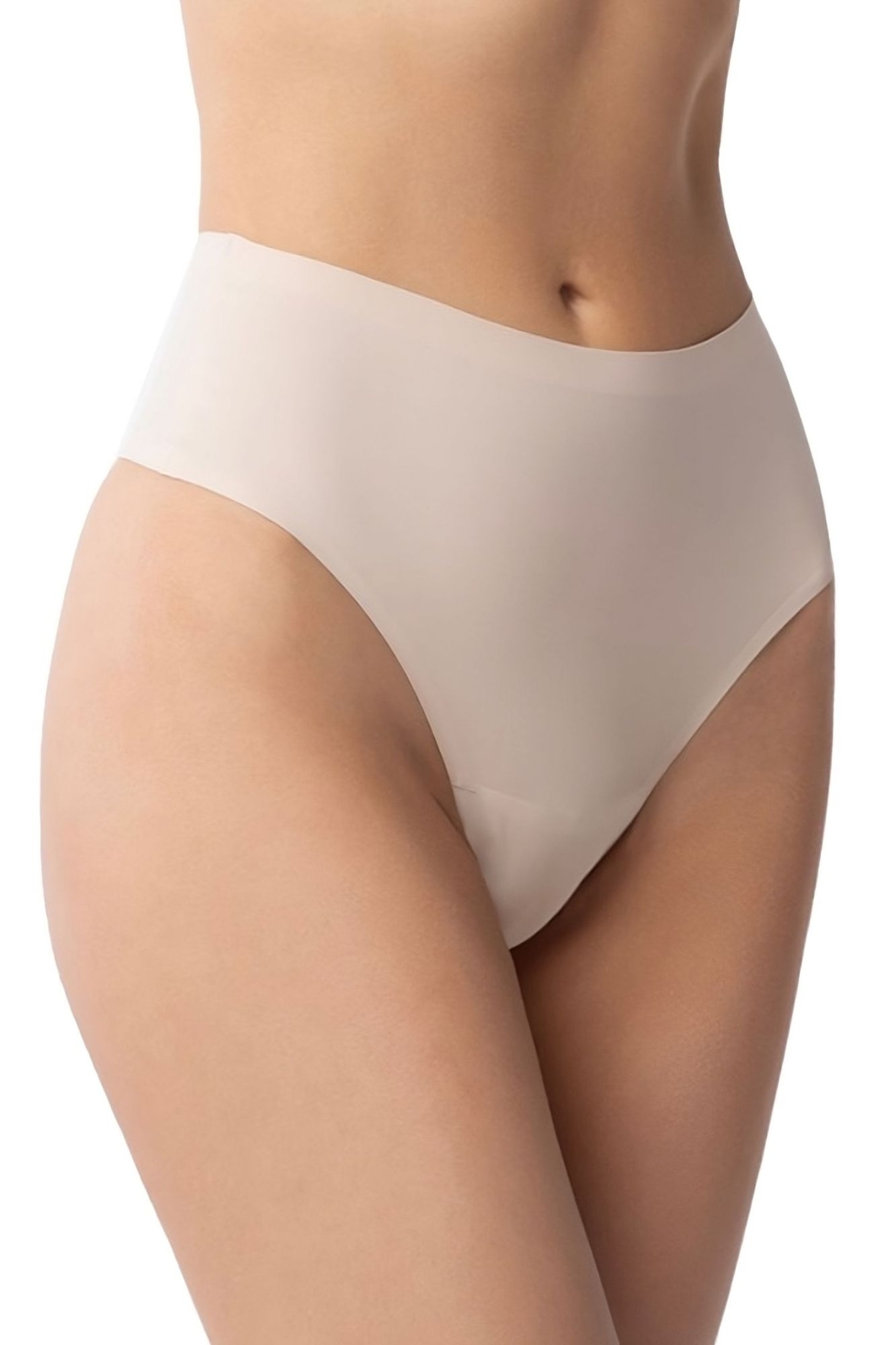 Figi String maxi beżowe