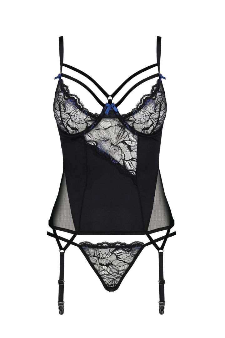 Top gorsetowy - MEREDITH CORSET black XXL/XXXL