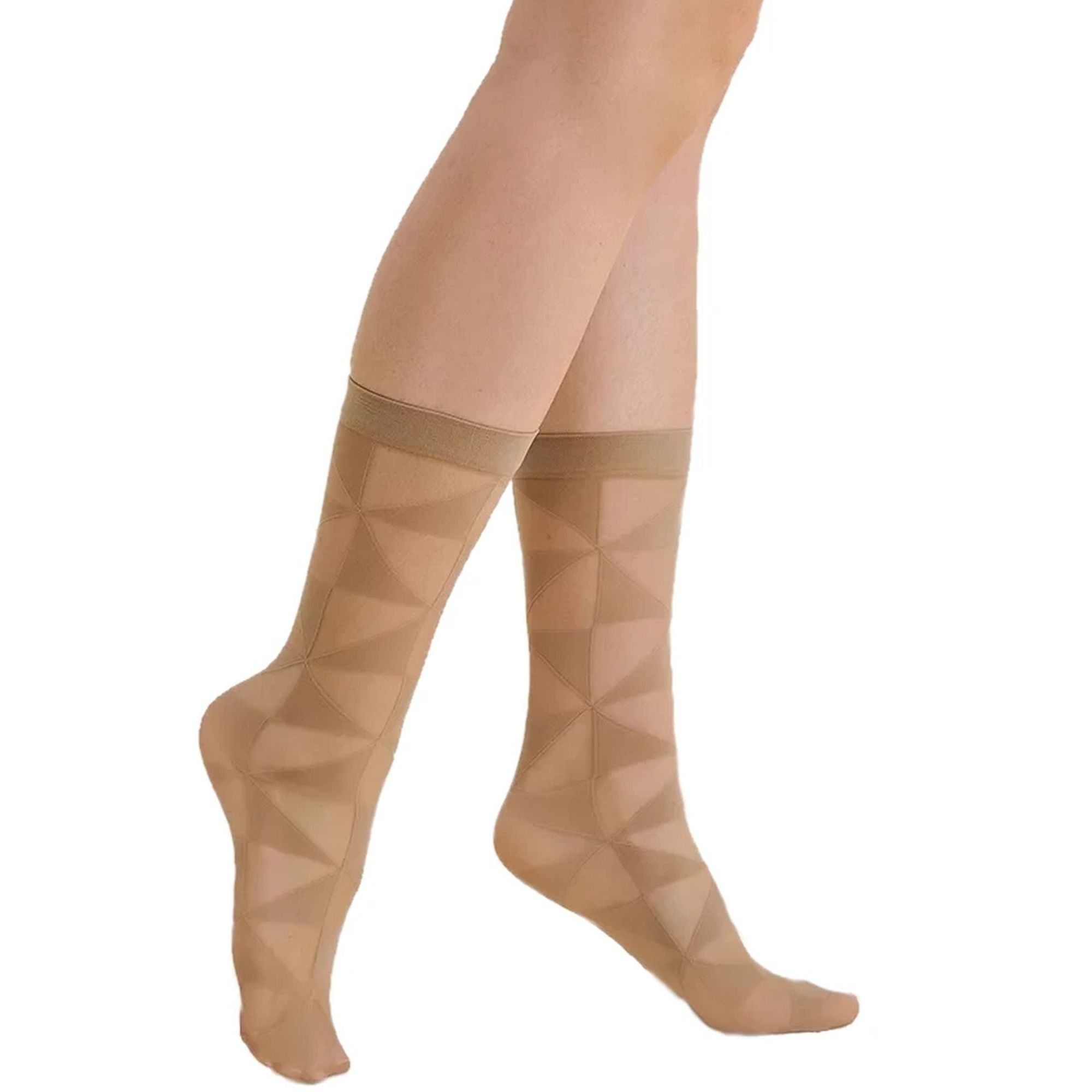 Podkolanówki Syla 612 beige