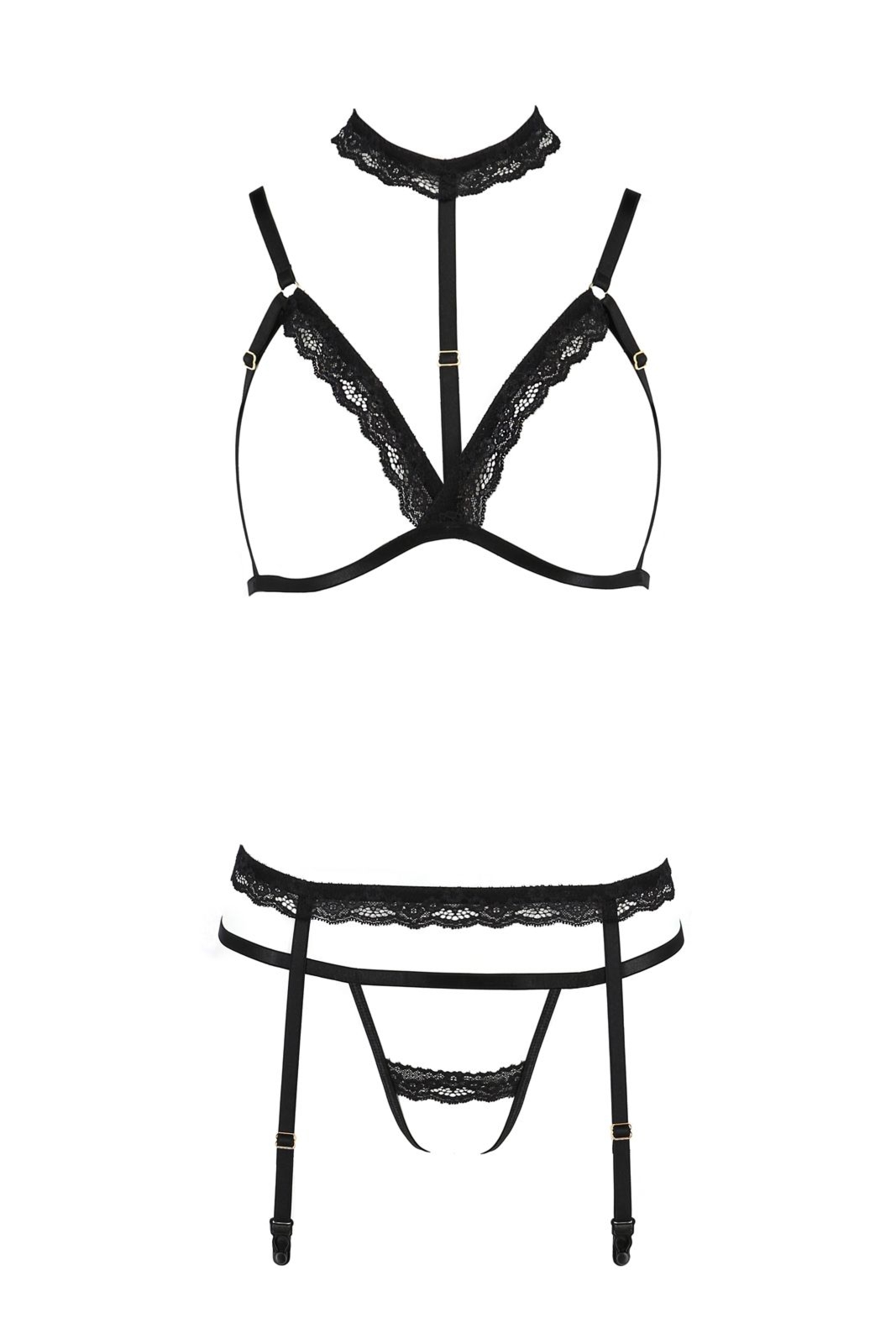 Komplet bielizny - SHELLY SET black