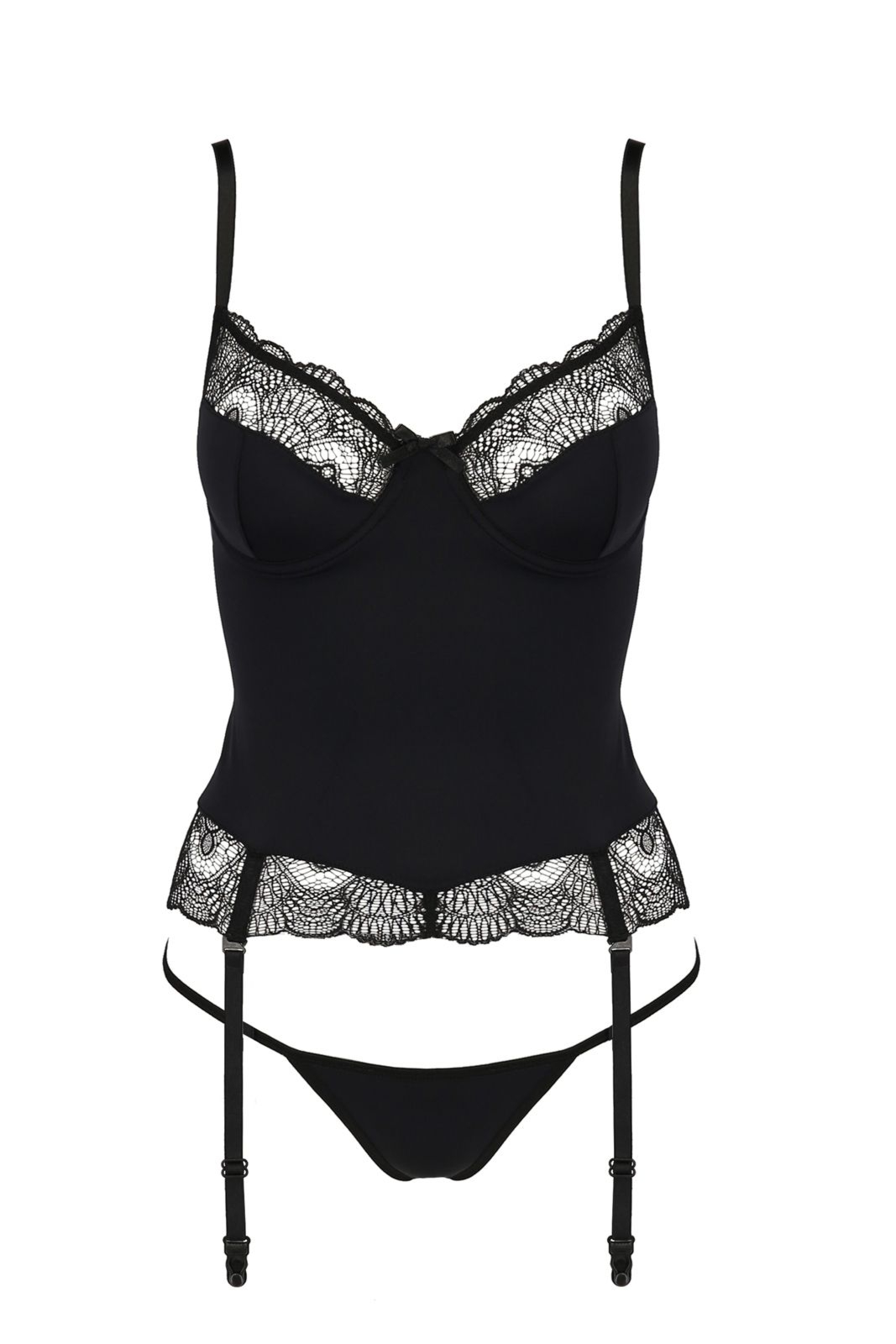 Top gorsetowy - ALINA CORSET black