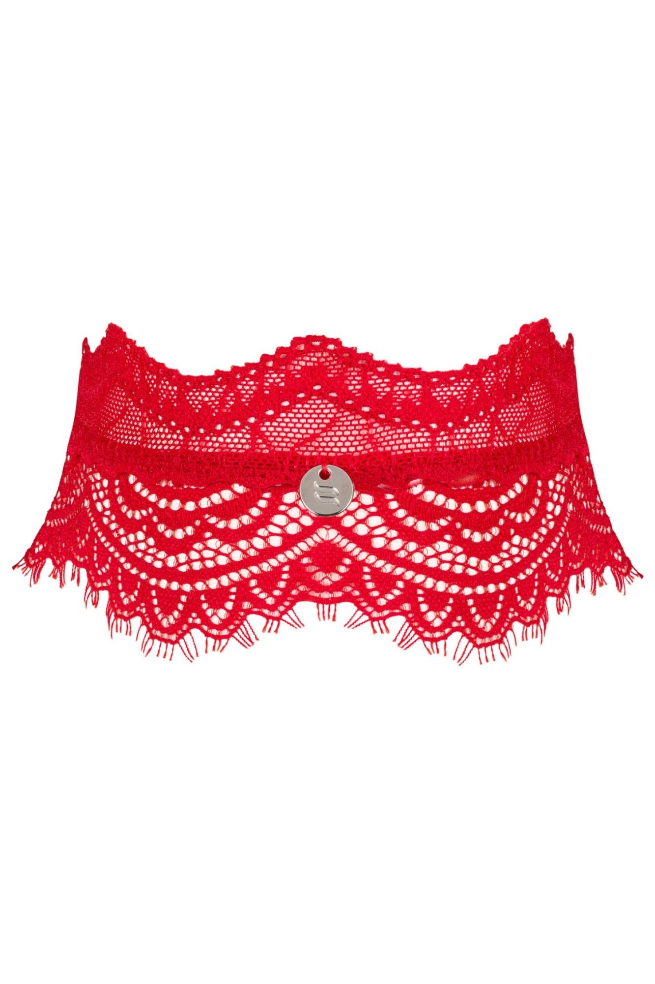 Choker Bergamore czerwony