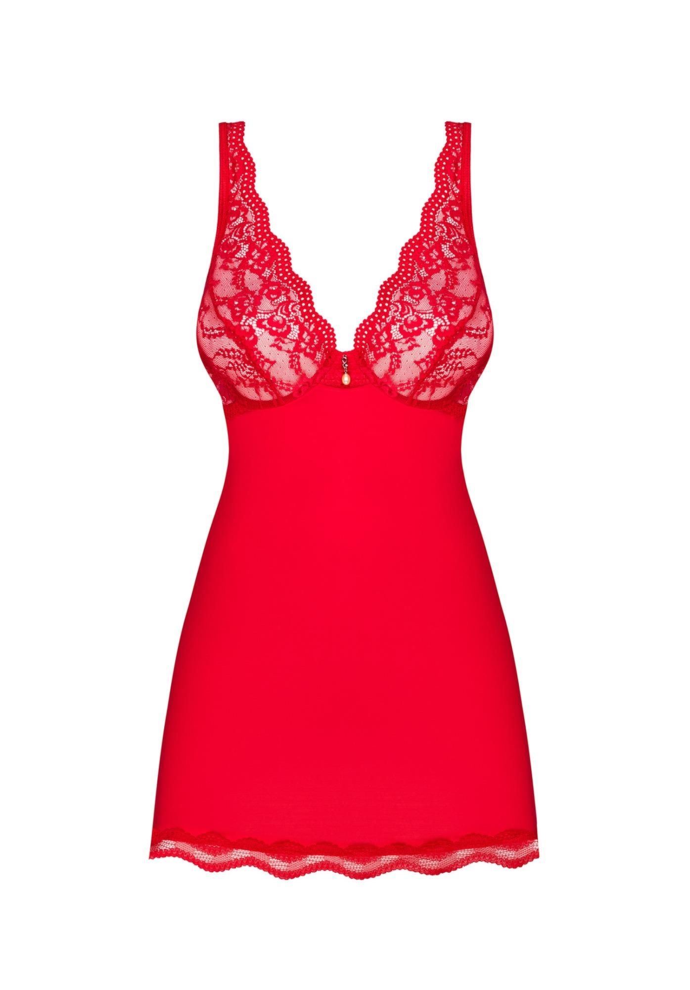 Luvae babydoll i stringi czerwona