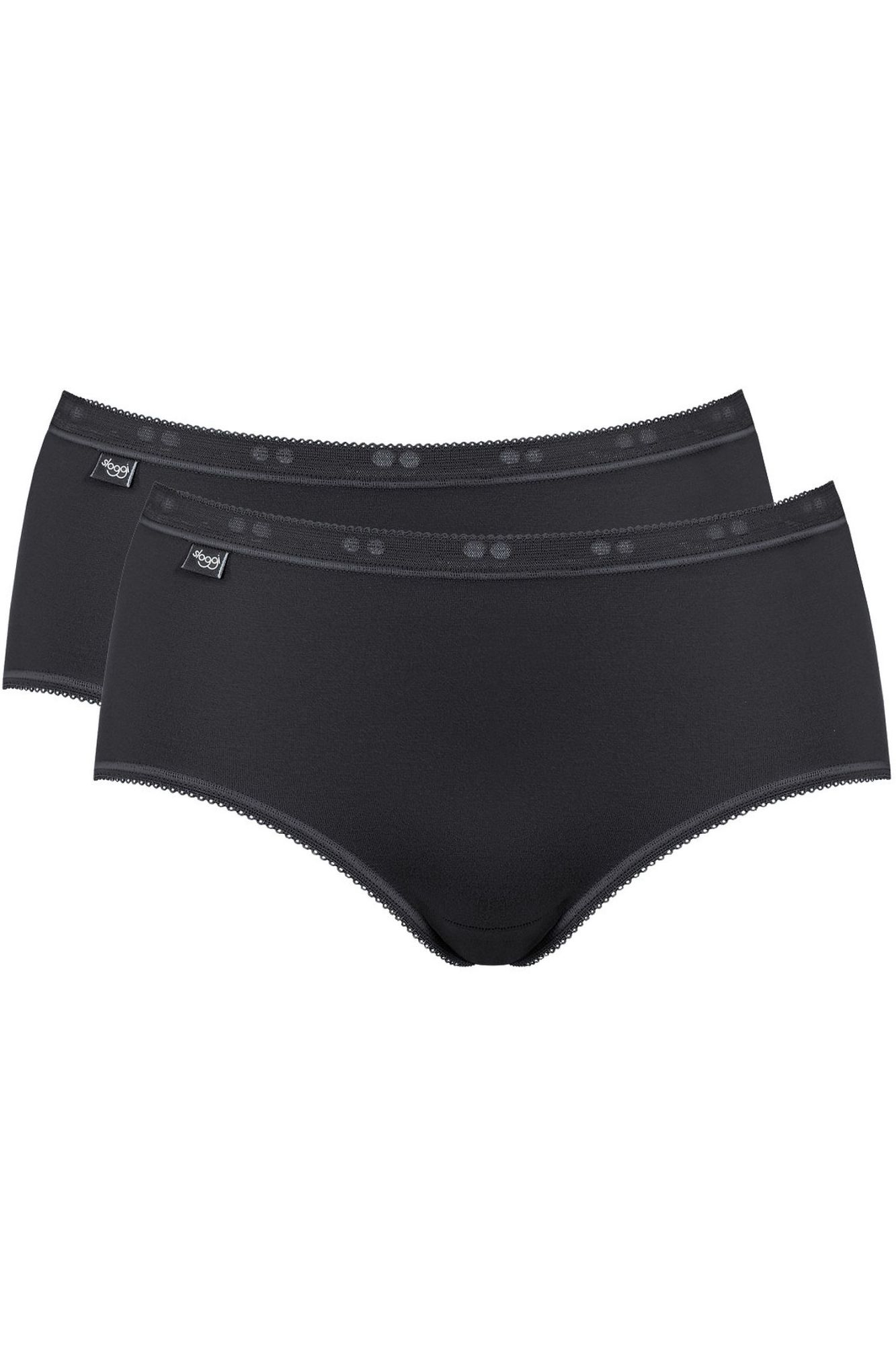 Figi Basic Midi 2-pak czarne
