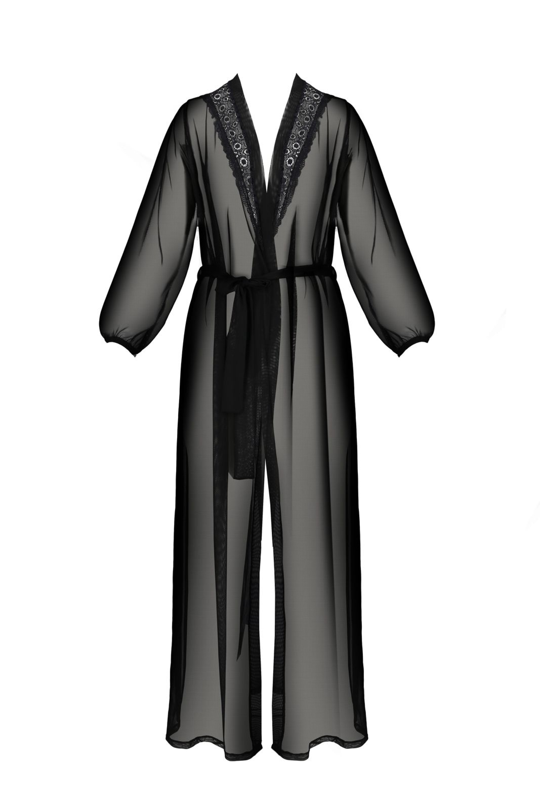 Szlafrok ZINNIA PEIGNOIR black