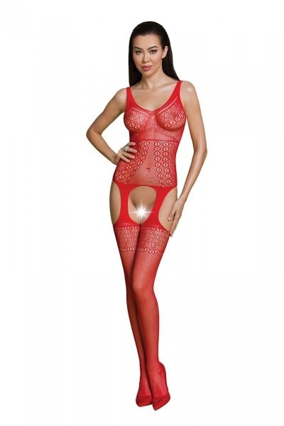 ECO BS010 Czerwony bodystocking