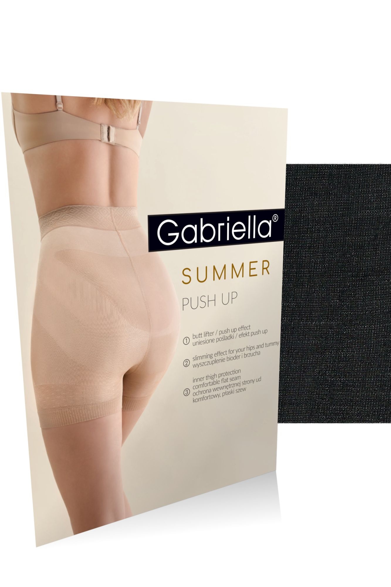 Majtki Summer push up 987 50 den nero