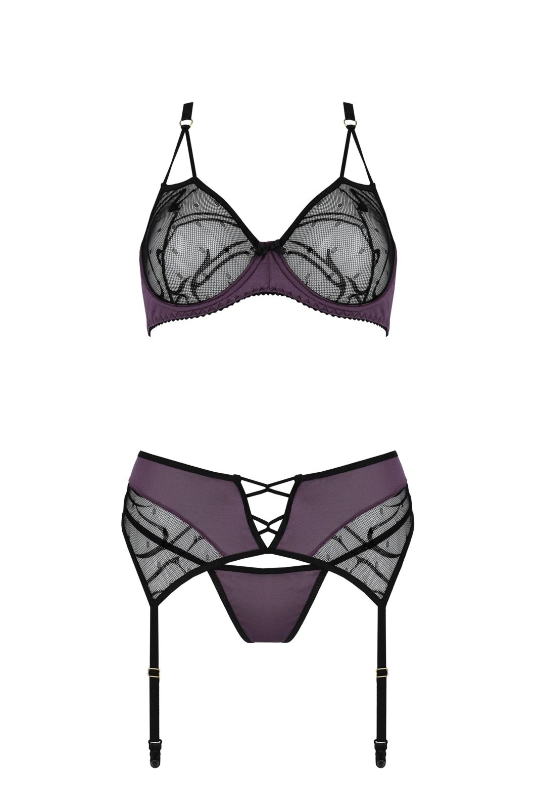 Komplet bielizny - MARIETTA SET violet