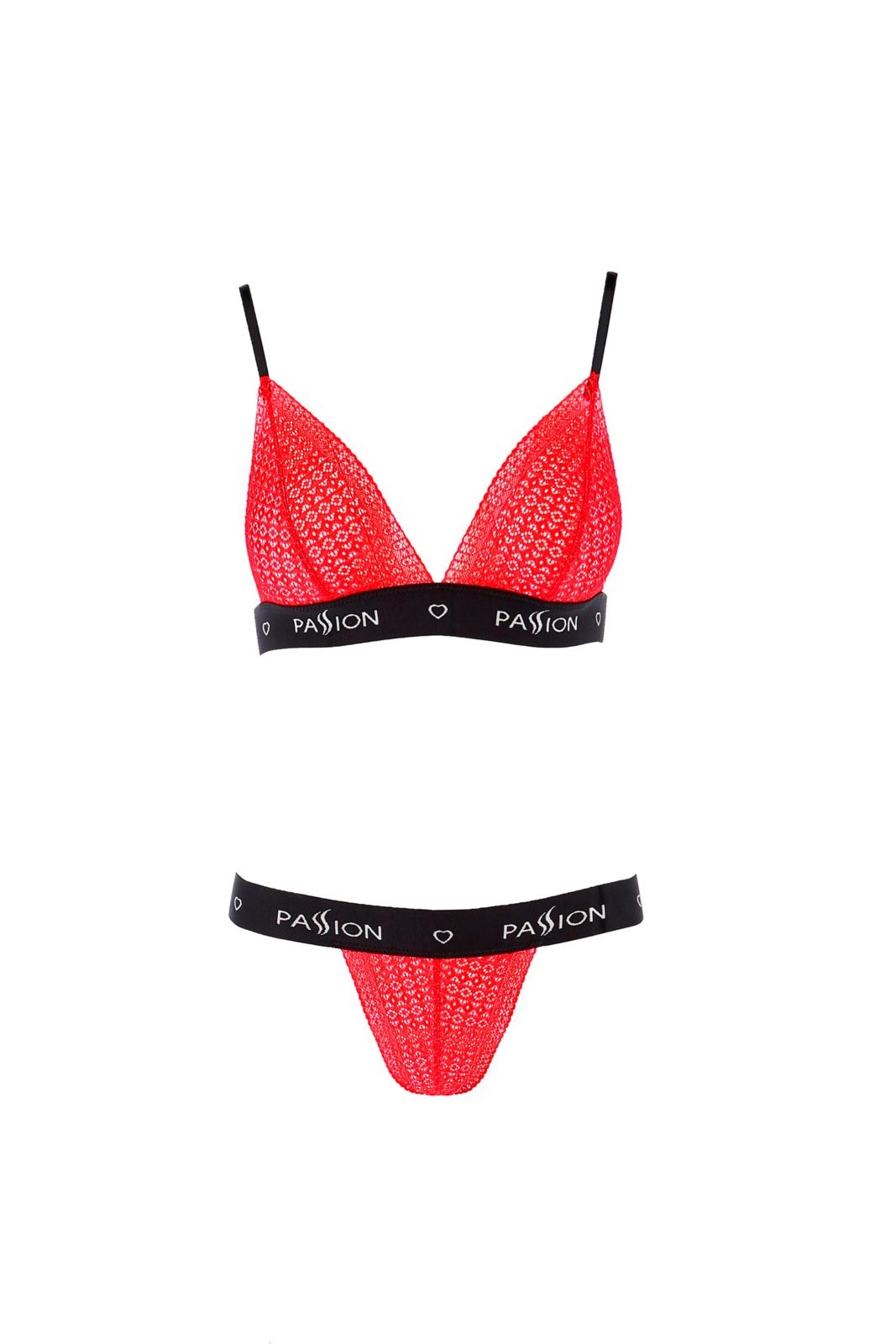 Komplet bielizny - GLAMISS SET red/black