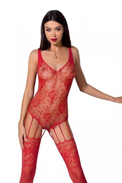 BS074 Bodystocking Czerwony