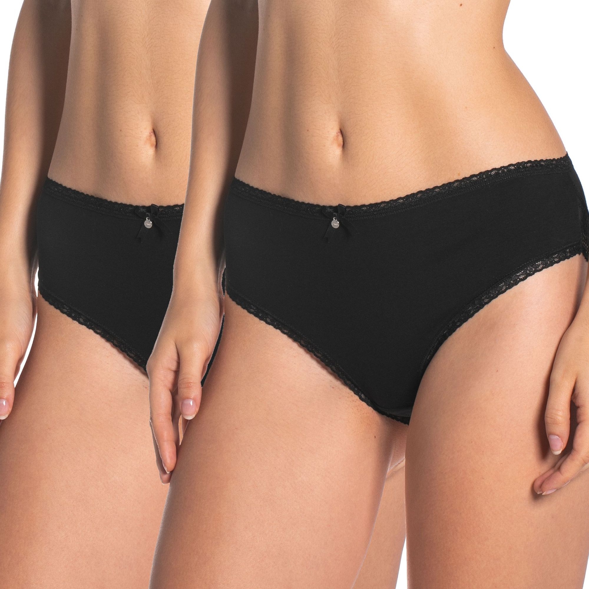 Figi bikini L-4000BI 2-pak czarne plus