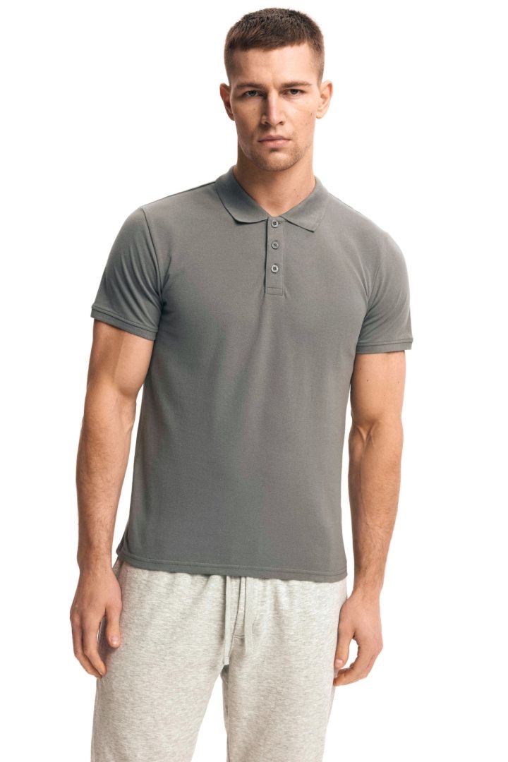 Koszulka polo Mile 43025 szara