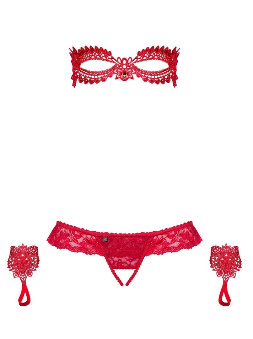 Hetea komplet 3-cz�ciowy czerwony L/XL