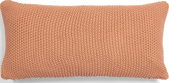 Poduszka Nordic Knit 30 x 60 cm piaskowa z bawełny organicznej