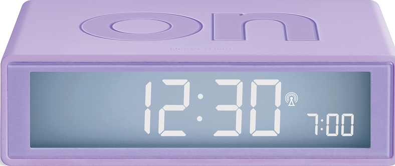 budzik flip+ liliowy sterowany radiowo