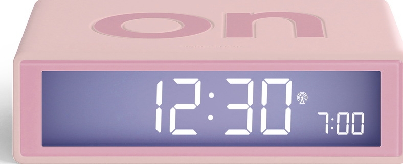 budzik flip+ różowy sterowany radiowo